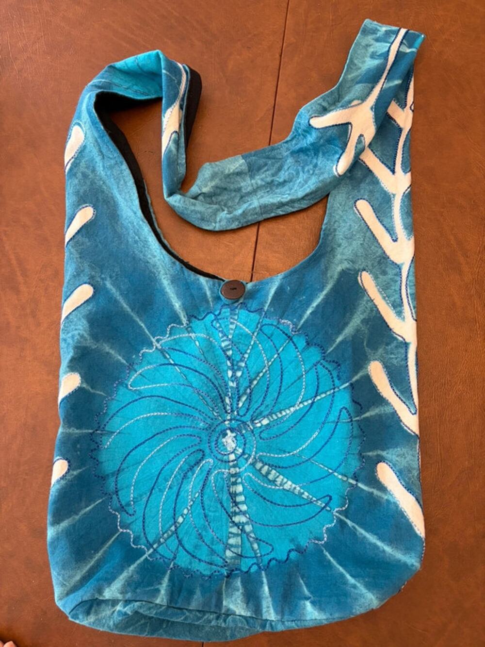 Shop Therapy Blue Crossbody Hobo Bag/Purse